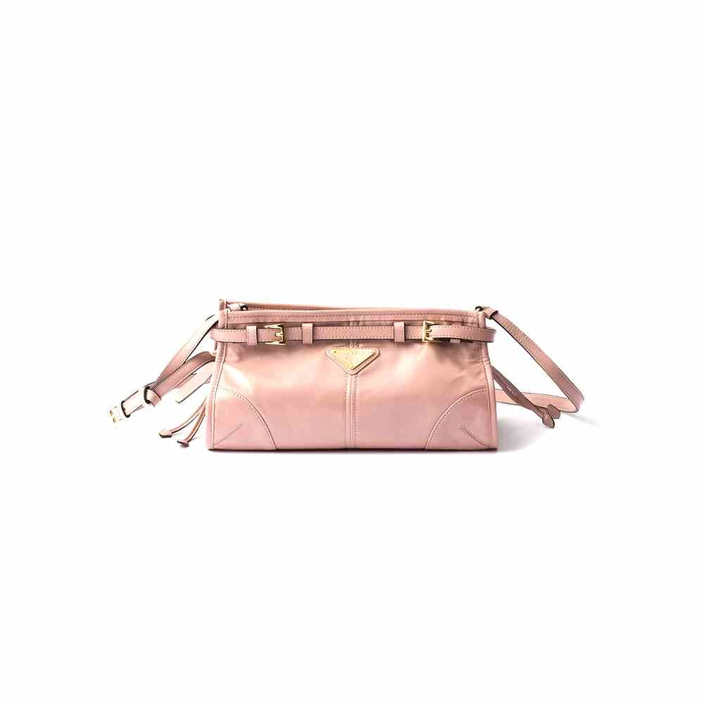 Prada Bonnie small leather shoulder bag(HIGH-END GRADE) Comfortable 2939