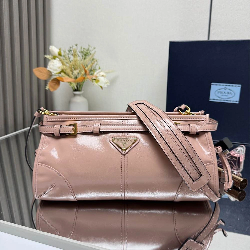 Prada Bonnie small leather shoulder bag(HIGH-END GRADE) Comfortable 2939