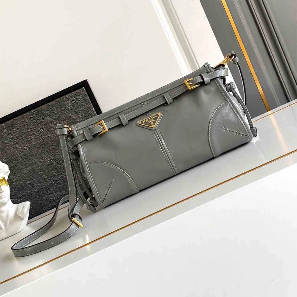 Stylish Prada Bonnie small leather shoulder bag(HIGH-END GRADE) 2944