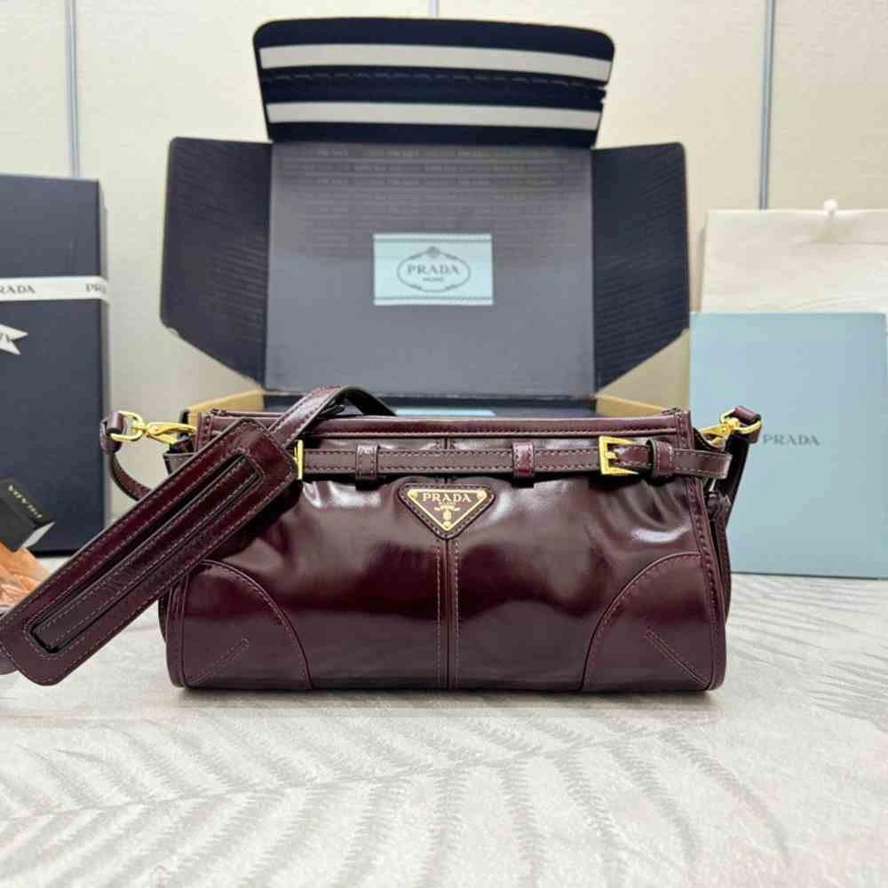 Tailored Prada Bonnie small leather shoulder bag(HIGH-END GRADE) 2889