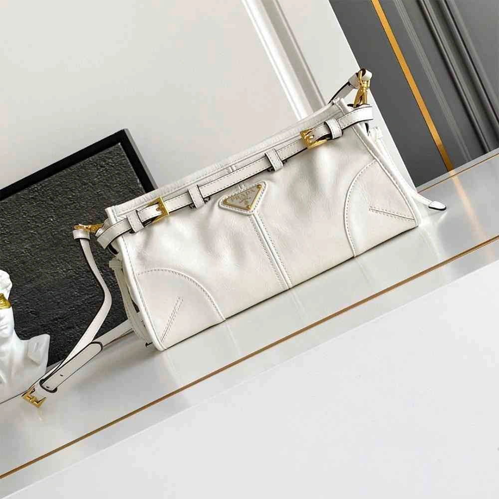 Stretchable Prada Bonnie small leather shoulder bag(HIGH-END GRADE) 2924
