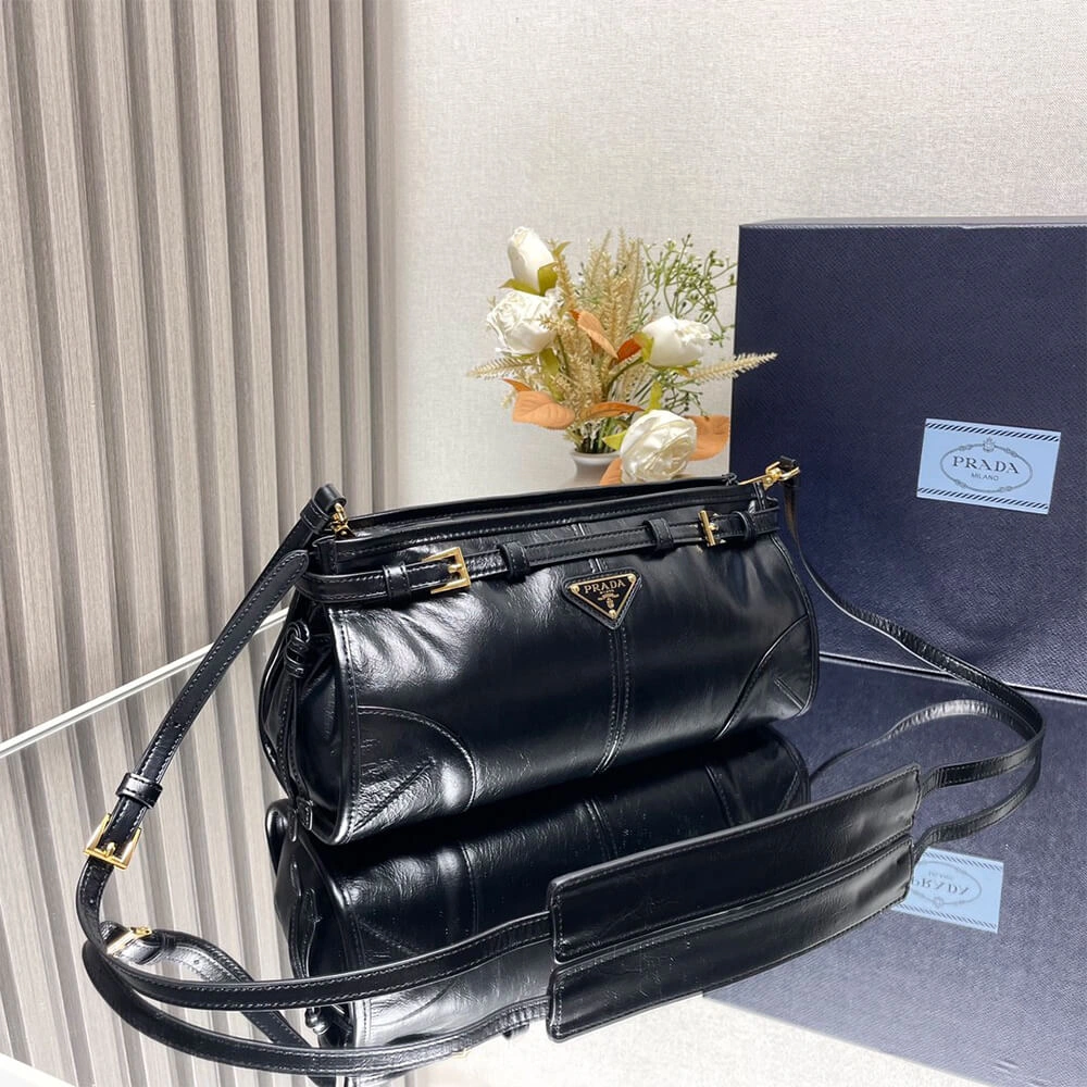 Prada Bonnie small leather shoulder bag(HIGH-END GRADE) FastDry 2935