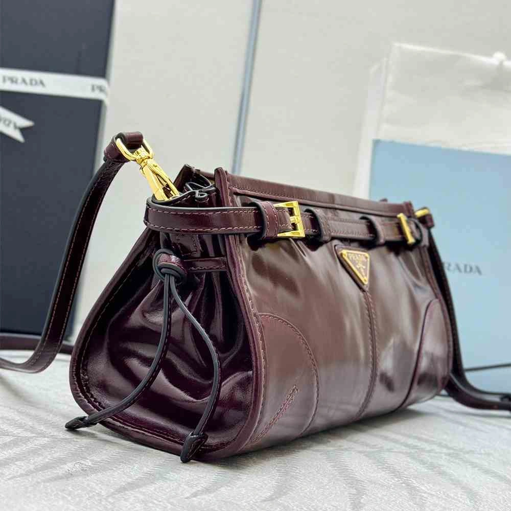 Tailored Prada Bonnie small leather shoulder bag(HIGH-END GRADE) 2889
