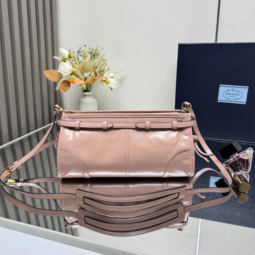 Prada Bonnie small leather shoulder bag(HIGH-END GRADE) Comfortable 2939