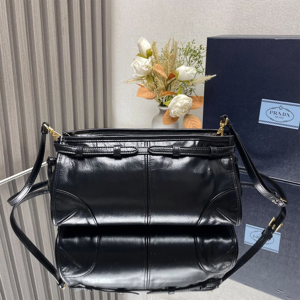 Prada Bonnie small leather shoulder bag(HIGH-END GRADE) FastDry 2935