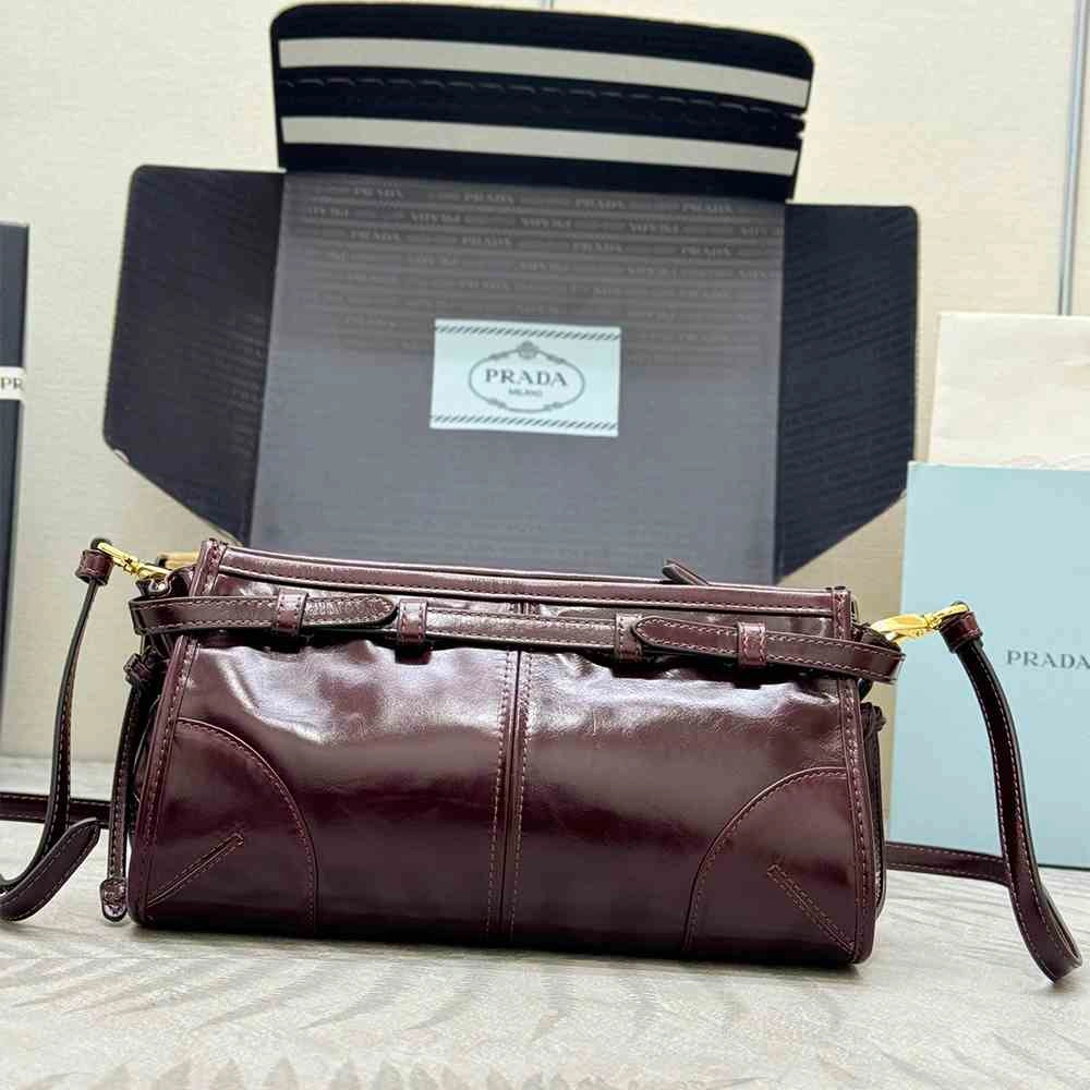 Tailored Prada Bonnie small leather shoulder bag(HIGH-END GRADE) 2889