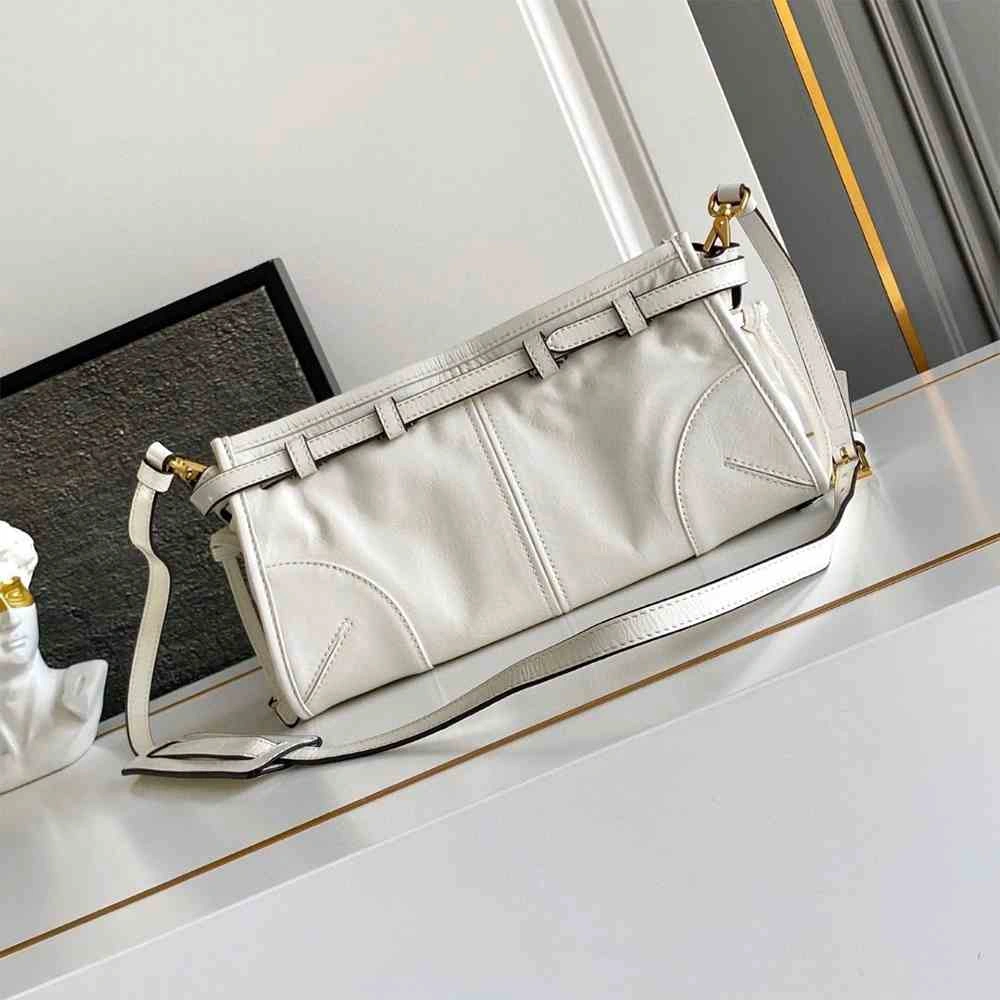 Stretchable Prada Bonnie small leather shoulder bag(HIGH-END GRADE) 2924