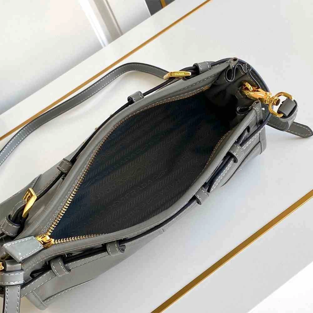 Stylish Prada Bonnie small leather shoulder bag(HIGH-END GRADE) 2944