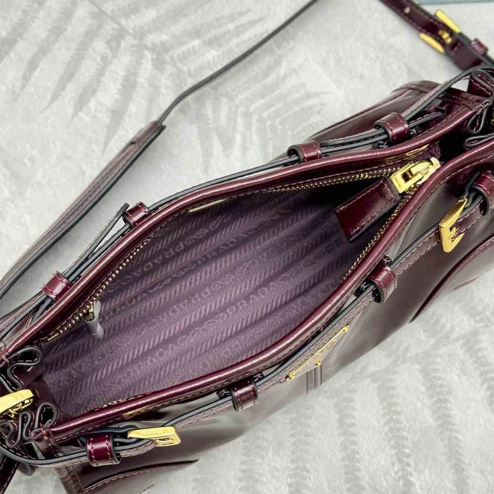 Tailored Prada Bonnie small leather shoulder bag(HIGH-END GRADE) 2889