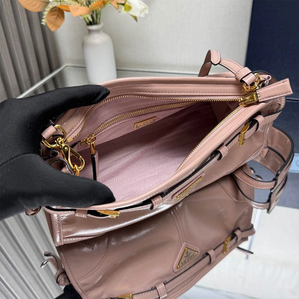 Prada Bonnie small leather shoulder bag(HIGH-END GRADE) Comfortable 2939