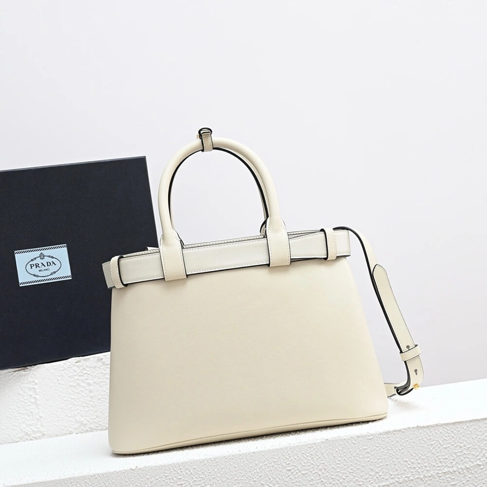 Sophisticated Prada Buckle small leather handbag with belt(high-end grade) 2988