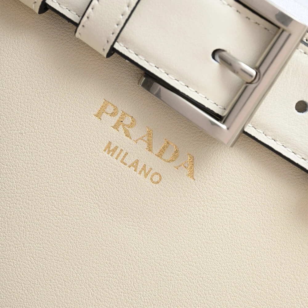 Sophisticated Prada Buckle small leather handbag with belt(high-end grade) 2988
