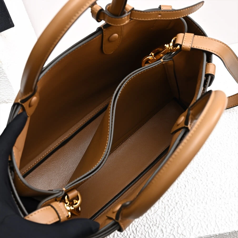 Unisex Prada Buckle small leather handbag with belt(high-end grade) 2903