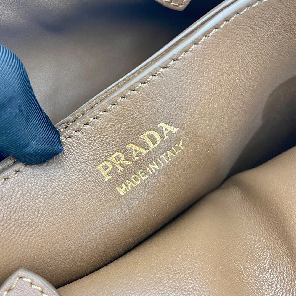Prada Buckle small suede handbag with belt(high-end grade) Soft 3007