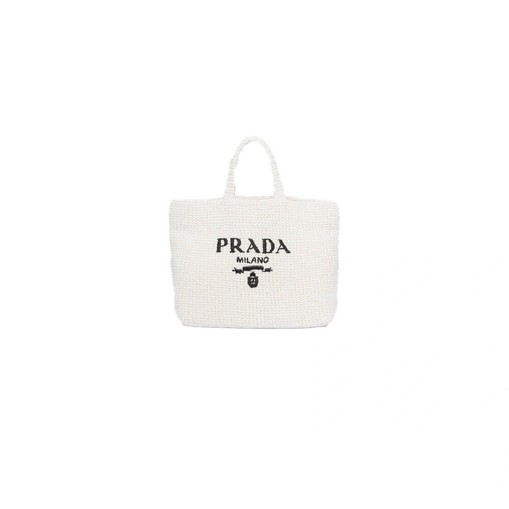 Prada Crochet tote bag(high-end grade) Flexible 2958