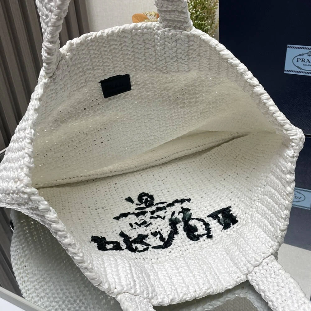 Prada Crochet tote bag(high-end grade) Flexible 2958