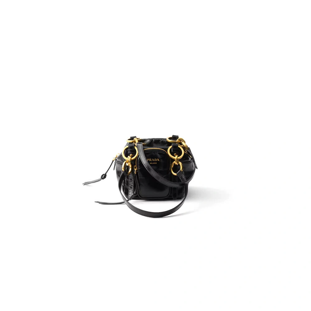 Prada Dangle leather top-handle mini-bag(HIGH-END GRADE) EasyCare 3052