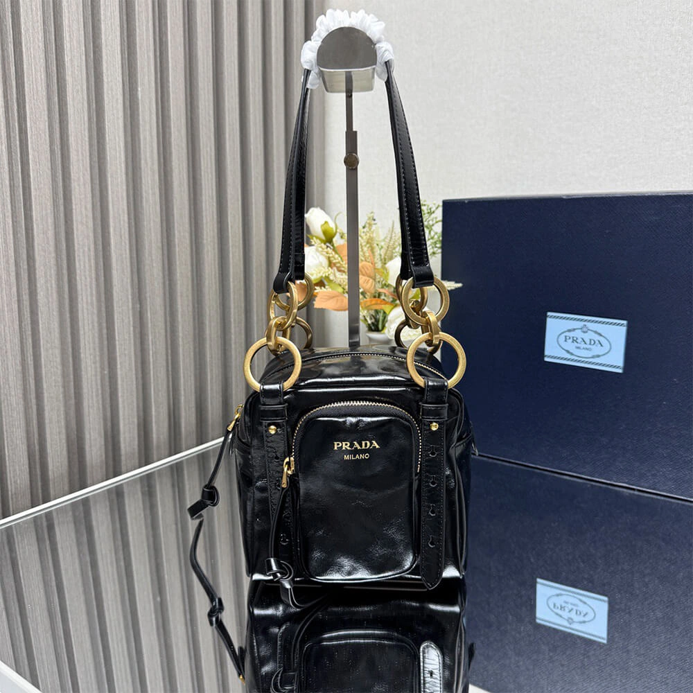 Prada Dangle leather top-handle mini-bag(HIGH-END GRADE) EasyCare 3052