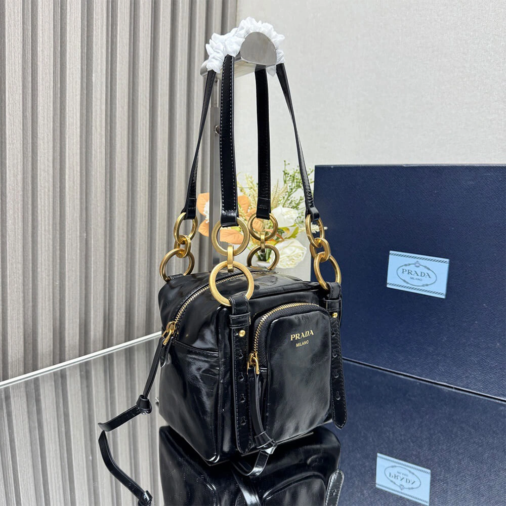 Prada Dangle leather top-handle mini-bag(HIGH-END GRADE) EasyCare 3052