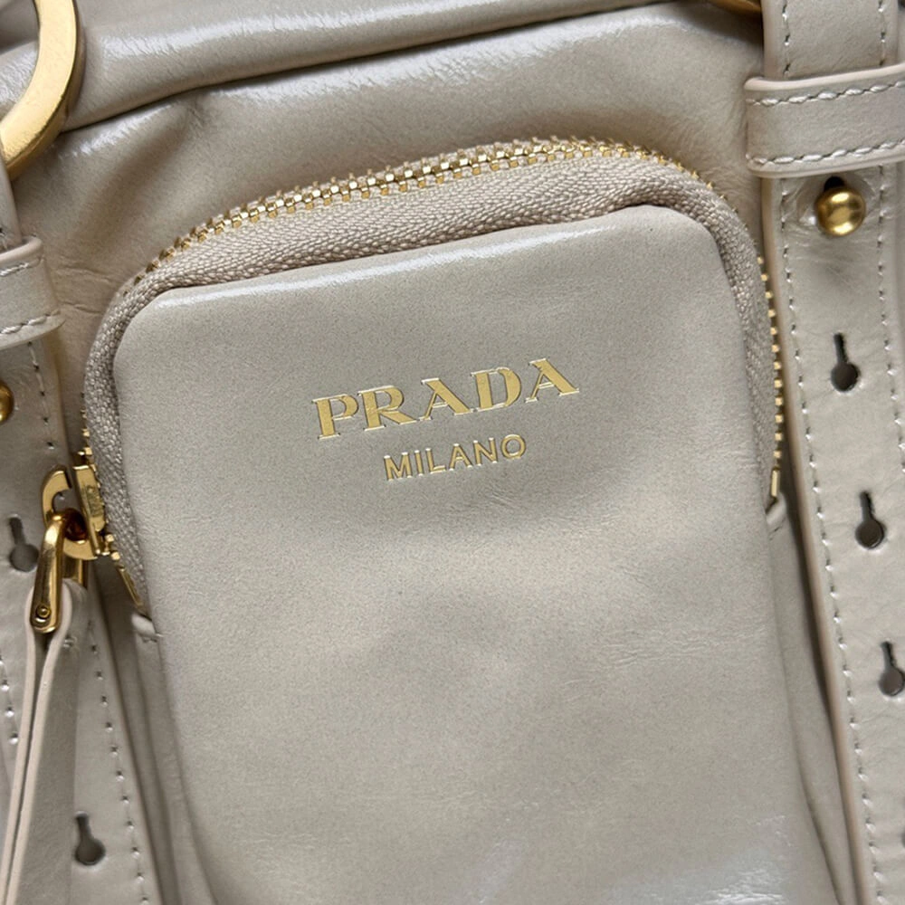GoodFit Prada Dangle leather top-handle mini-bag(HIGH-END GRADE) 3039