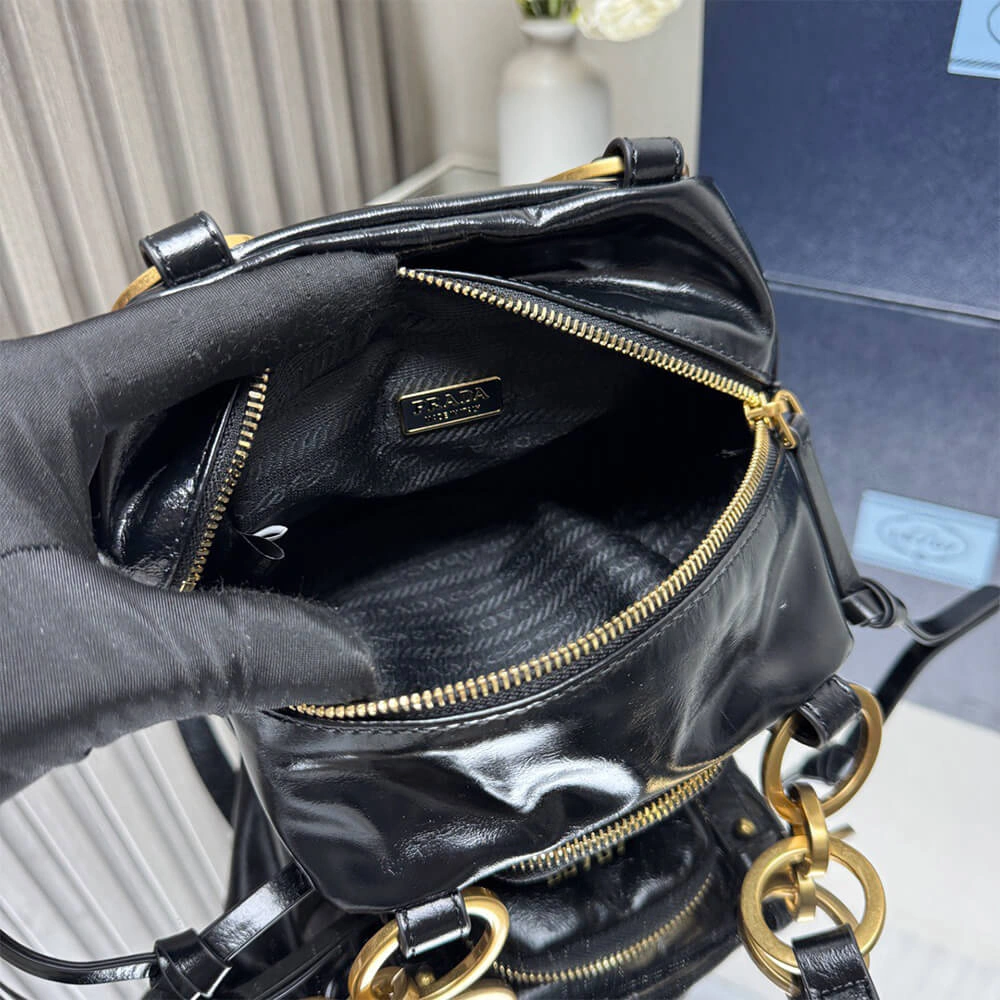 Prada Dangle leather top-handle mini-bag(HIGH-END GRADE) EasyCare 3052