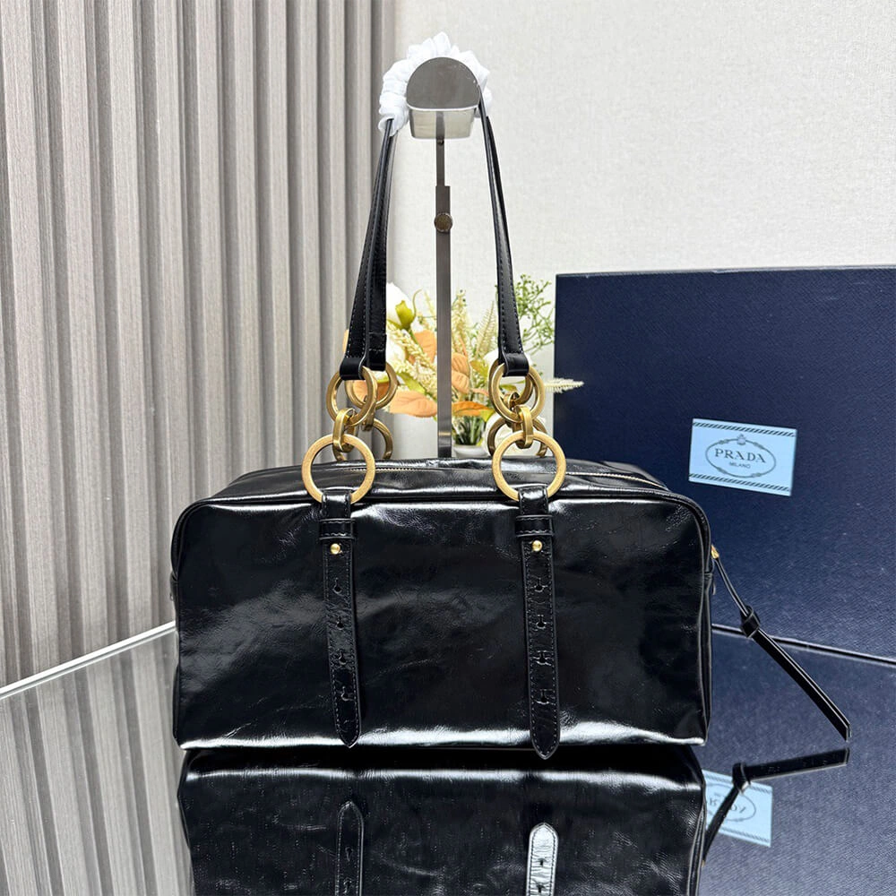 Prada Dangle medium leather top-handle bag(HIGH-END GRADE) Youthful 3051