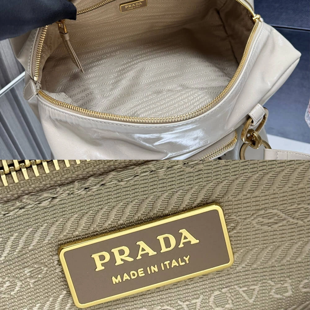 Prada Dangle medium leather top-handle bag(HIGH-END GRADE) Casual 3043