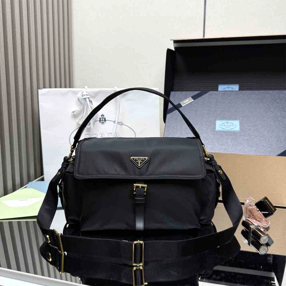 Prada Explore large Re-Nylon shoulder bag with flap EasyCare 2941