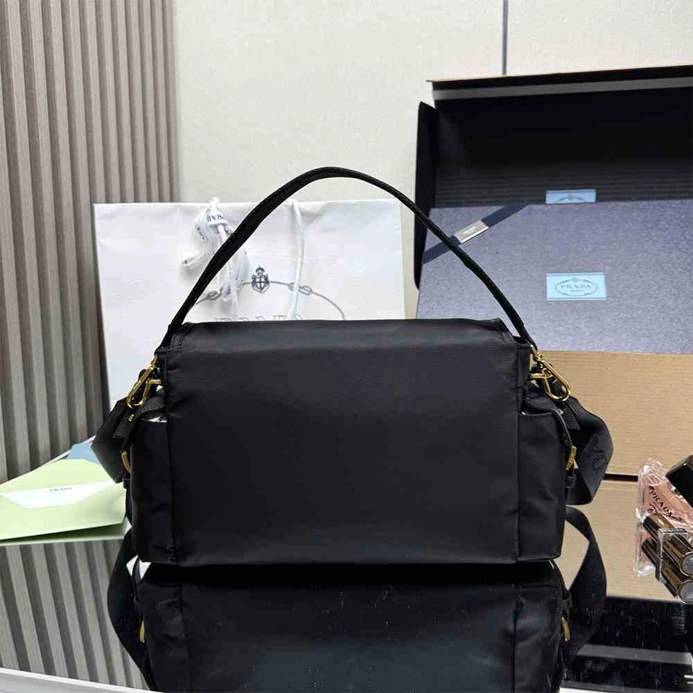 Prada Explore large Re-Nylon shoulder bag with flap EasyCare 2941