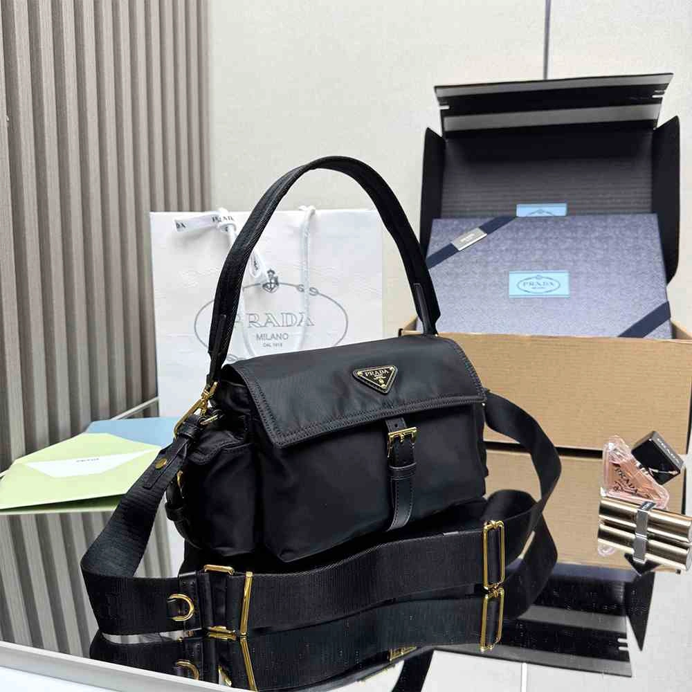 Prada Explore medium Re-Nylon shoulder bag with flap GoAnywhere 2989