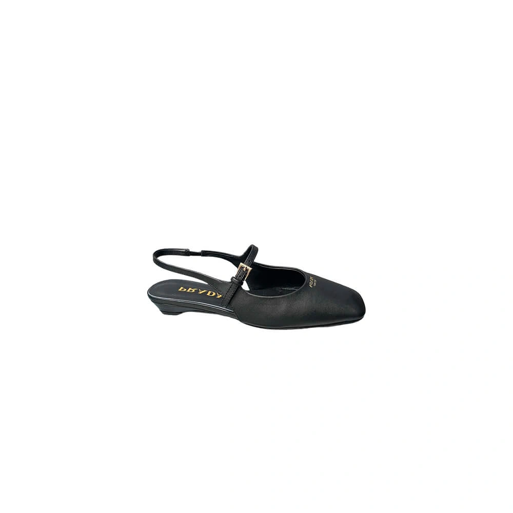 Prada Leather Slingback Ballerinas Bright 3475