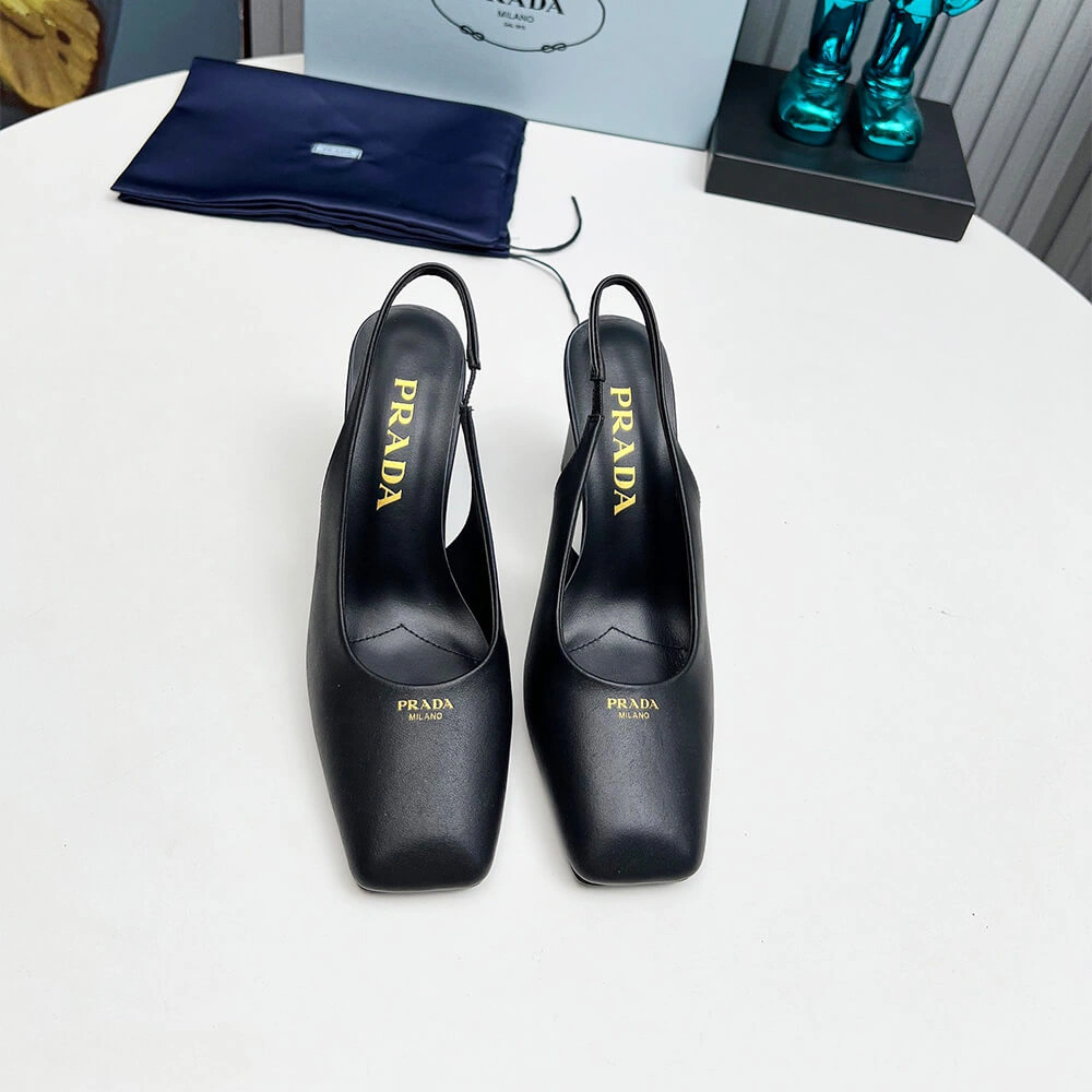 Lightweight Prada Leather Slingback Pumps 85 mm 3447