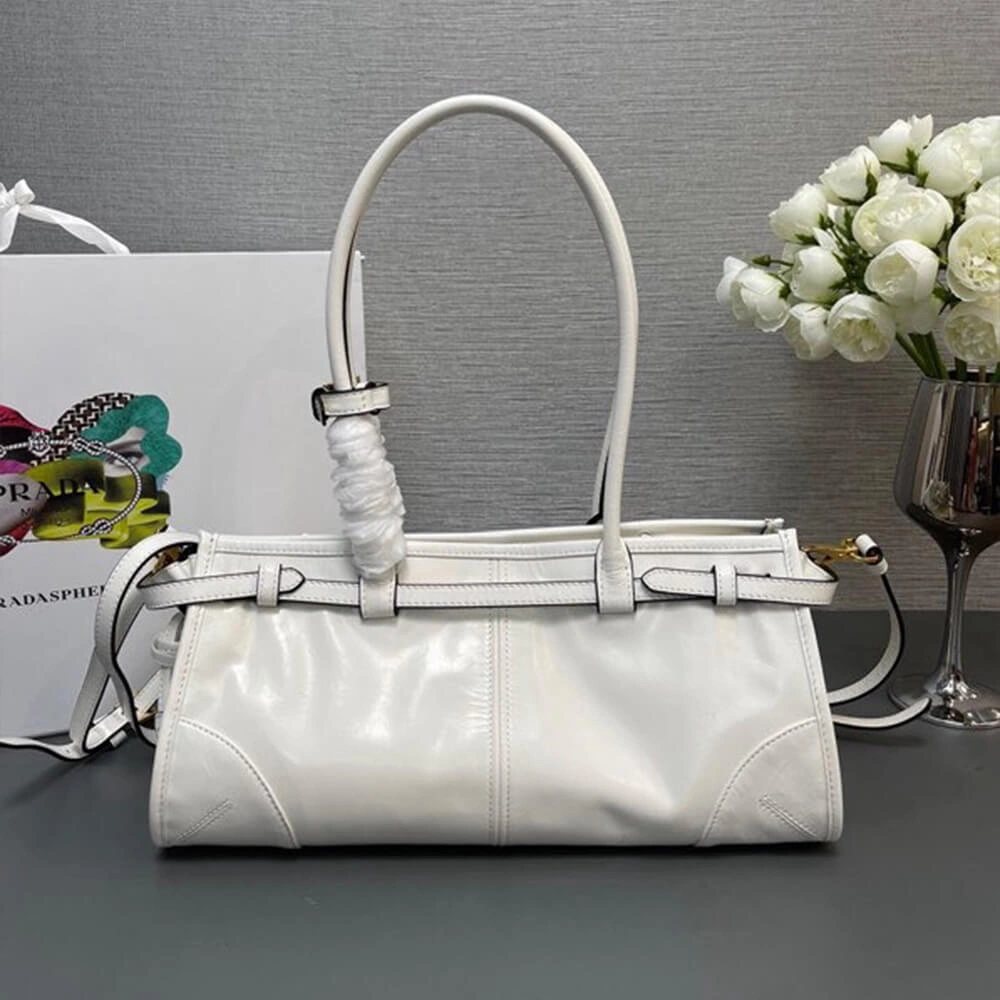 Prada Medium leather handbag(high-end grade) EasyMatch 2975
