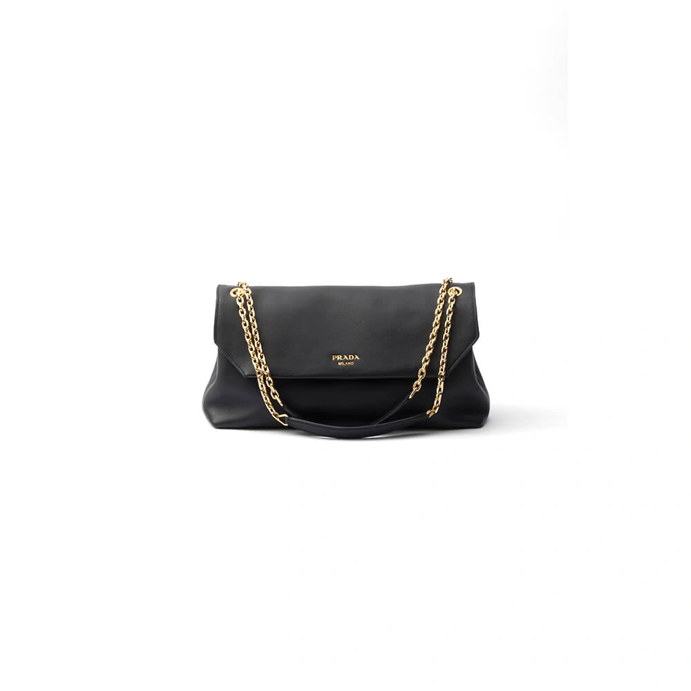 Prada Medium leather shoulder bag (HIGH-END GRADE) Premium 2996