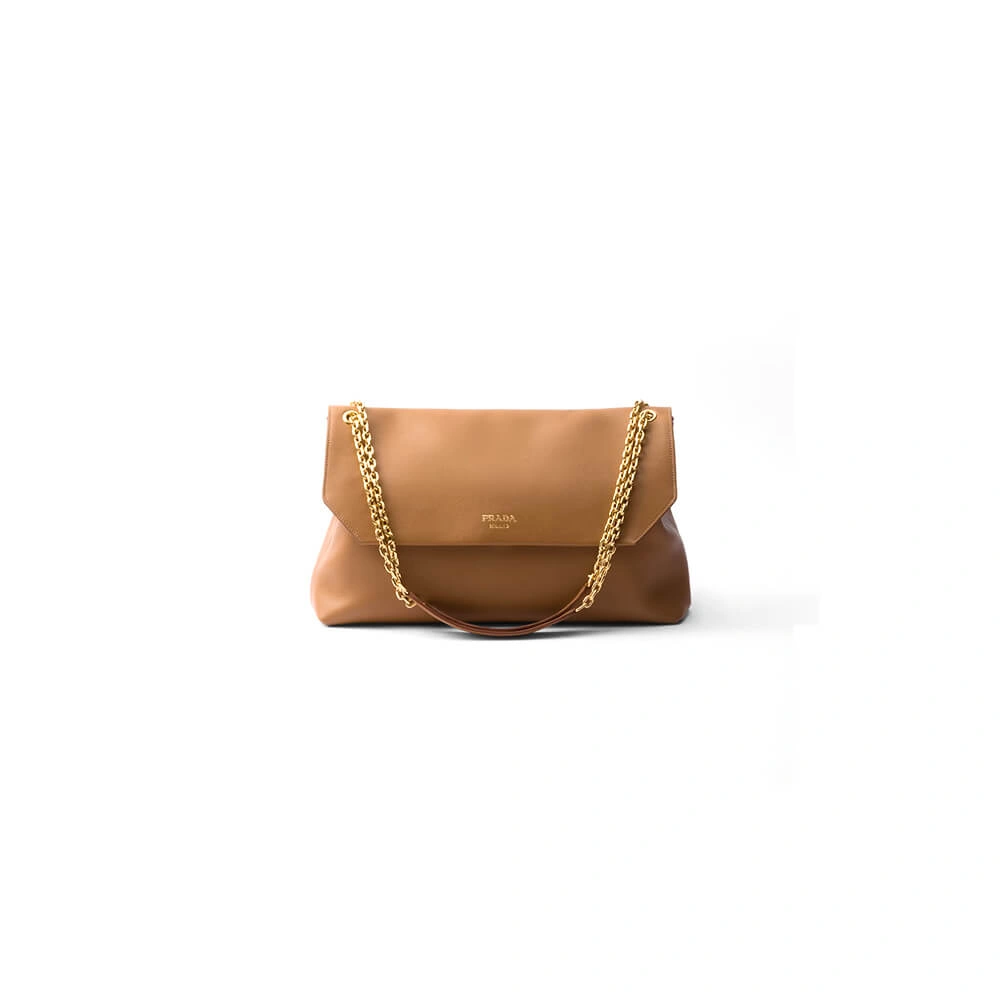 Prada Medium leather shoulder bag (HIGH-END GRADE) Youthful 2906