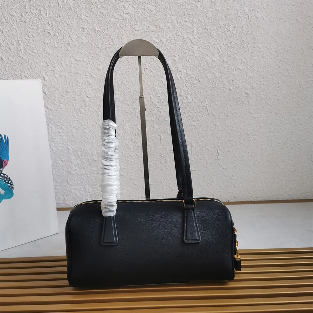 EasyCare Prada Medium leather top-handle bag with padlock(high-end grade) 3029