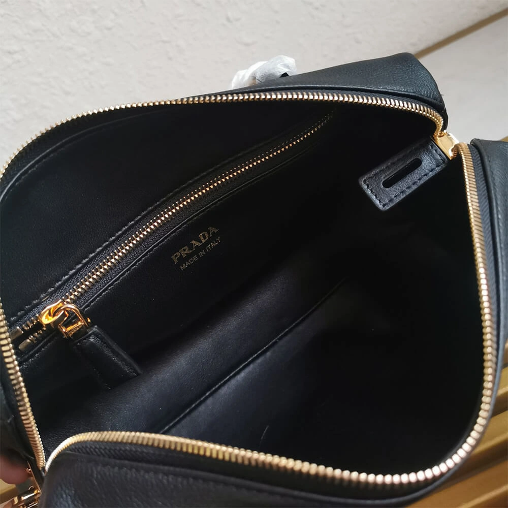 EasyCare Prada Medium leather top-handle bag with padlock(high-end grade) 3029