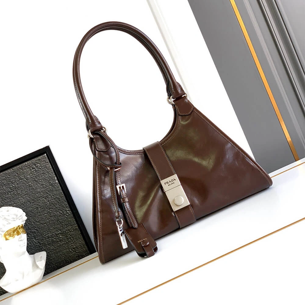 Refined Prada Medium leather tote bag(high-end grade) 3036