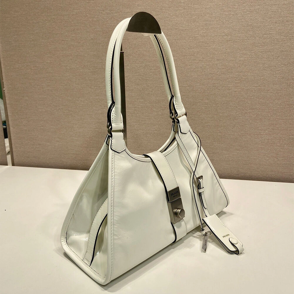 Prada Medium leather tote bag(high-end grade) Soft 3048
