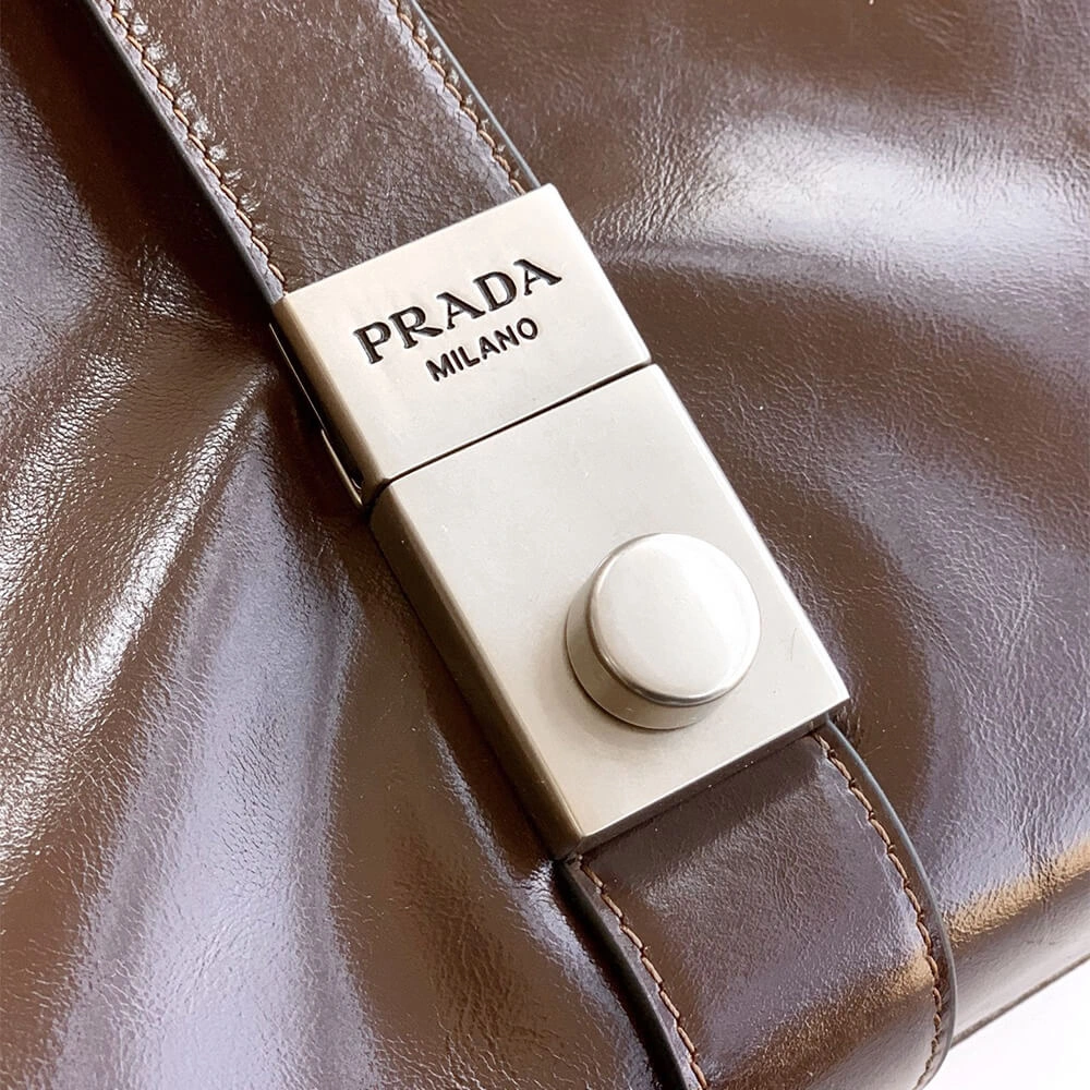 Refined Prada Medium leather tote bag(high-end grade) 3036