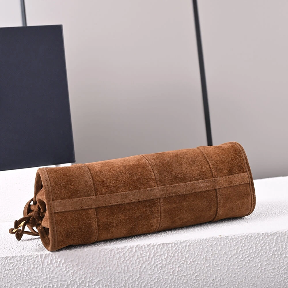 Prada Medium suede handbag(high-end grade) Practical 2976