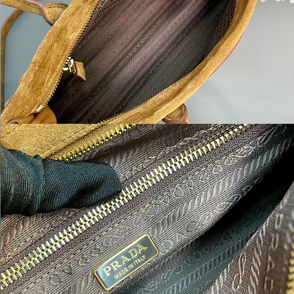 Youthful Prada Medium suede handbag(high-end grade) 2980