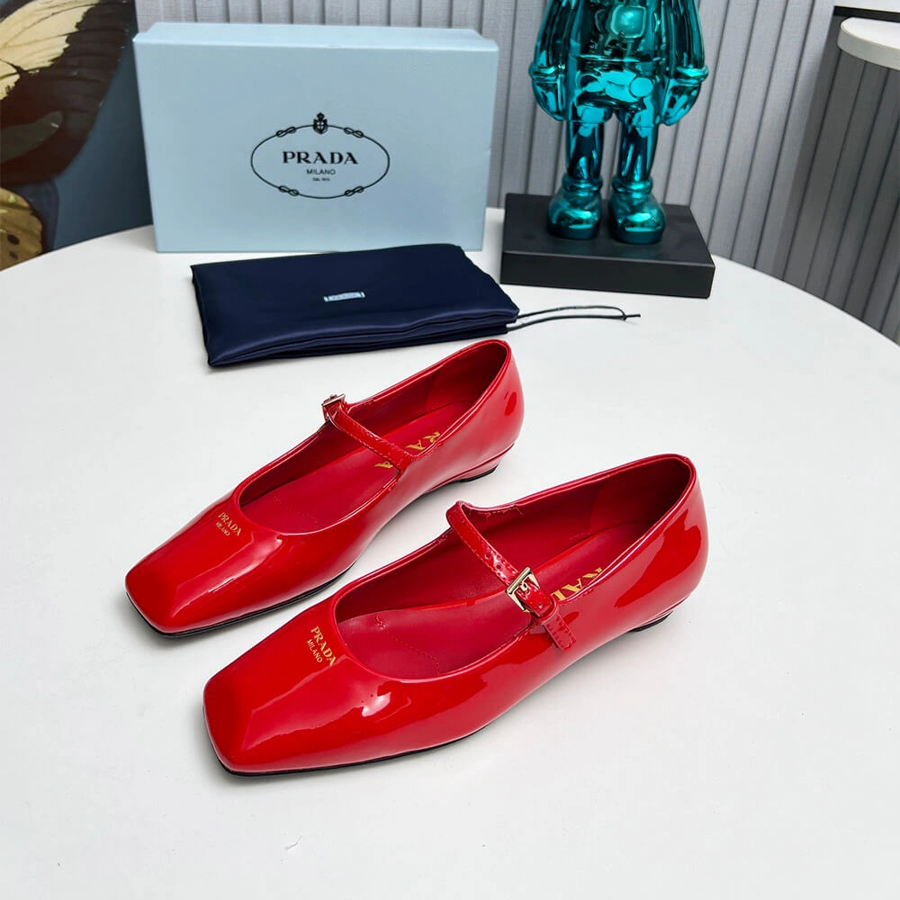 Prada Patent Leather Mary Jane Ballerinas UrbanChic 3485