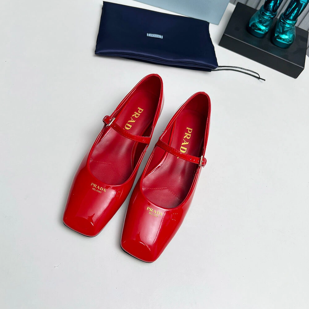 Prada Patent Leather Mary Jane Ballerinas UrbanChic 3485