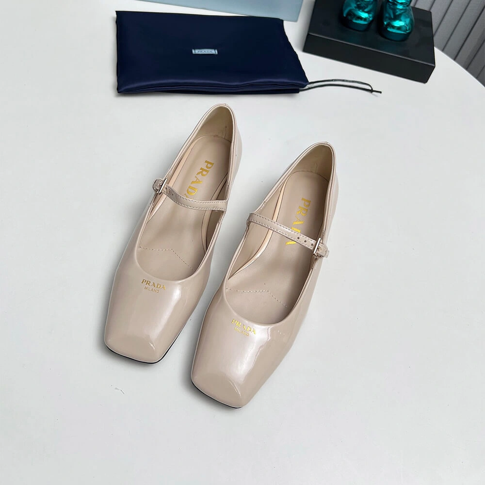 TopPick Prada Patent Leather Mary Jane Ballerinas 3459