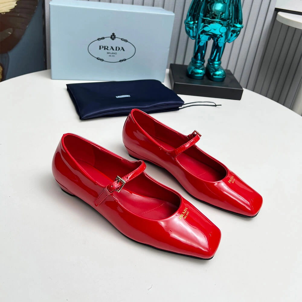 Prada Patent Leather Mary Jane Ballerinas UrbanChic 3485
