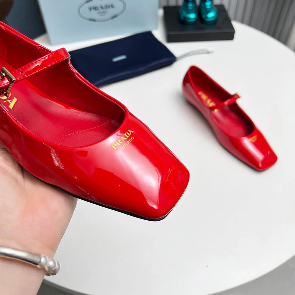 Prada Patent Leather Mary Jane Ballerinas UrbanChic 3485