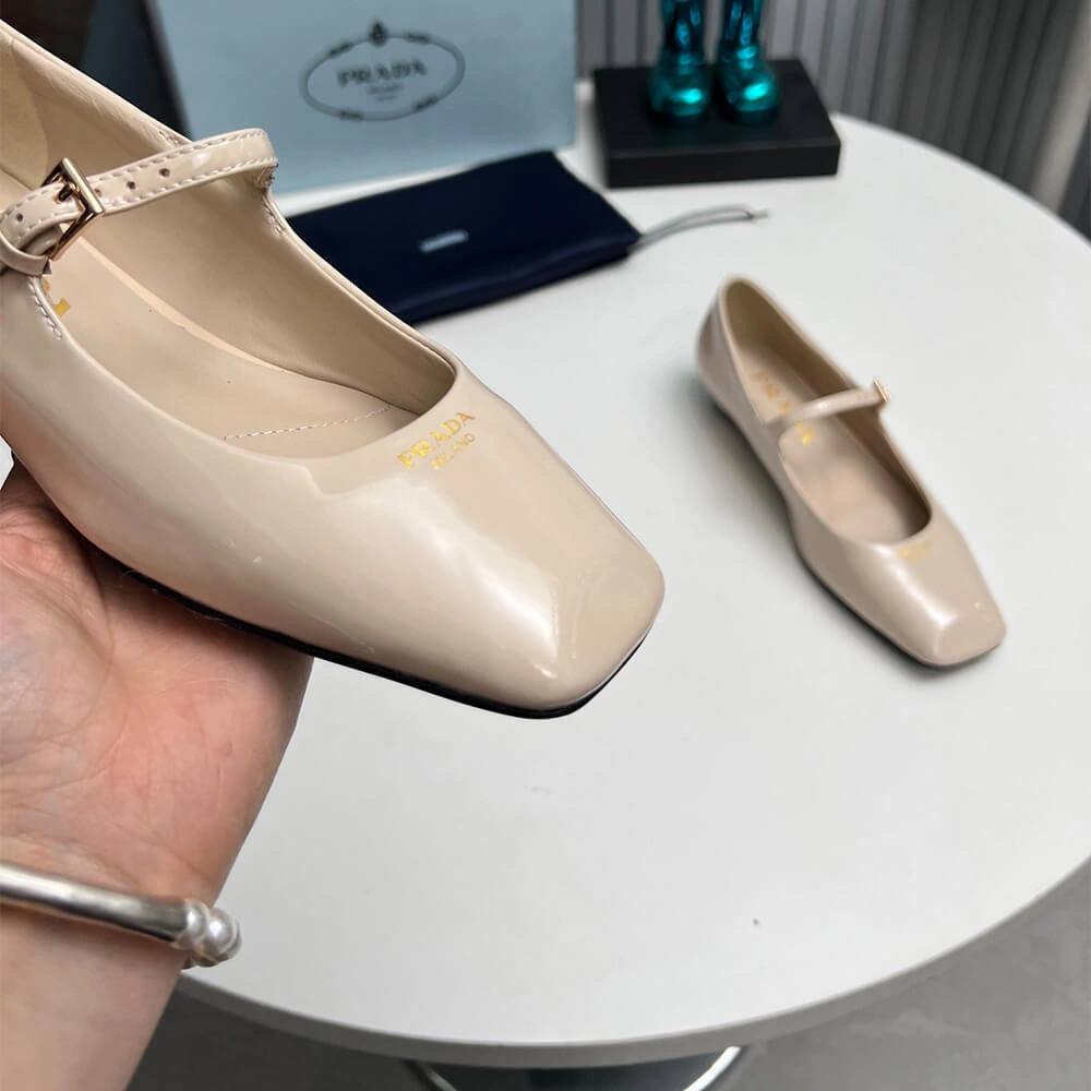 TopPick Prada Patent Leather Mary Jane Ballerinas 3459