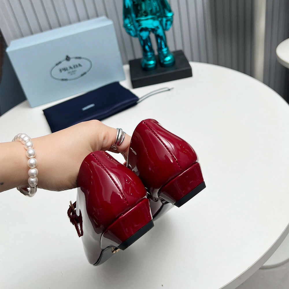 Original Prada Patent Leather Mary Jane Ballerinas 3462
