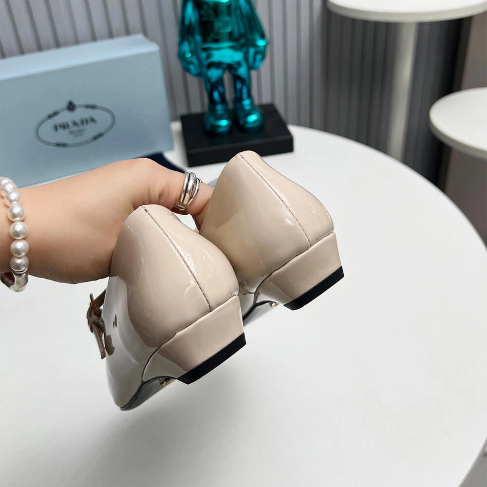 TopPick Prada Patent Leather Mary Jane Ballerinas 3459